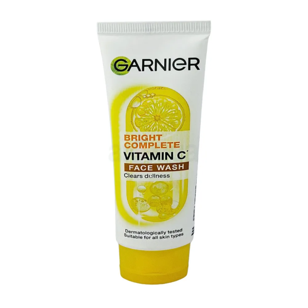 Garnier Bright Complete Vitamin C Face Wash.
